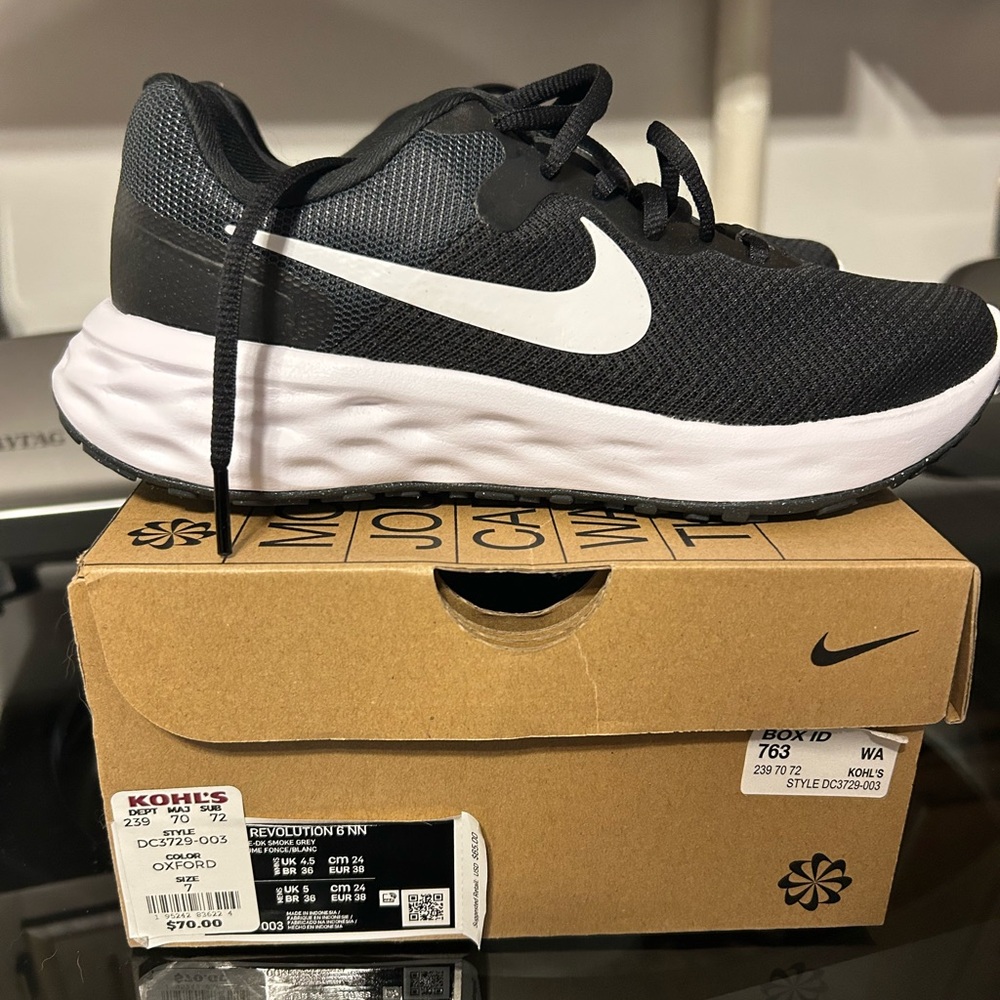 Nike Revolution Black and White Sneakers
